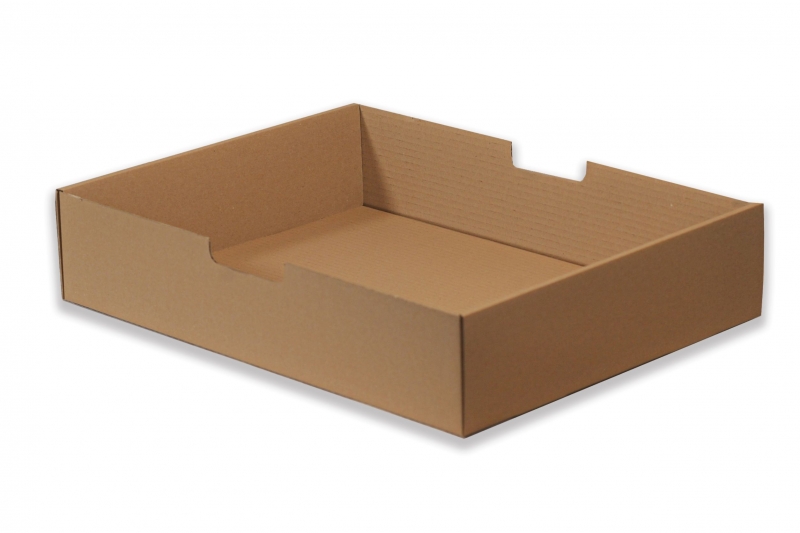 Krabice – pouze víko – hnědá (450x355x100 mm)